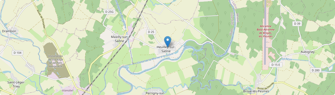 Heuilley-sur-Saône - Carte