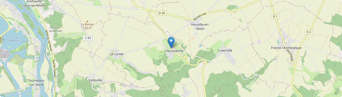 Heuqueville - Carte
