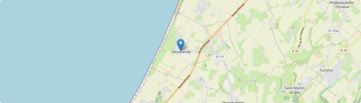 Heuqueville - Carte