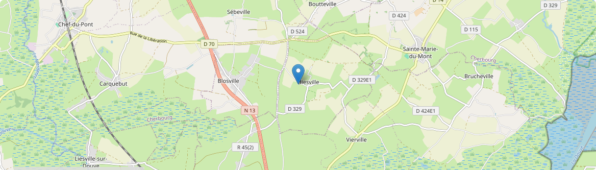 Hiesville - Carte