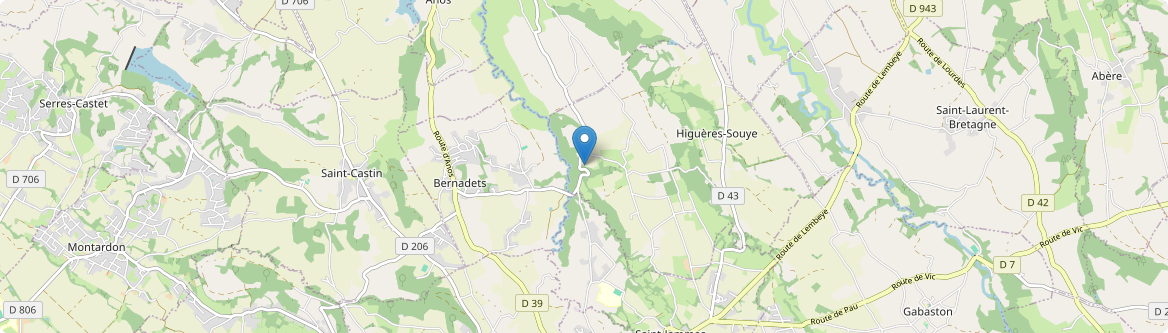 Higuères-Souye - Carte