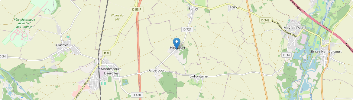 Hinacourt - Carte