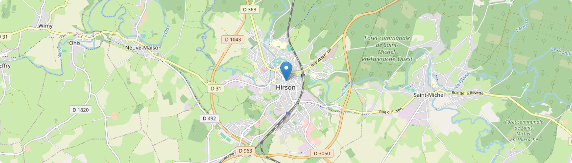 Hirson - Carte