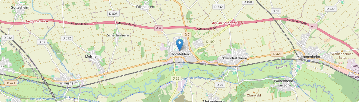 Hochfelden - Carte
