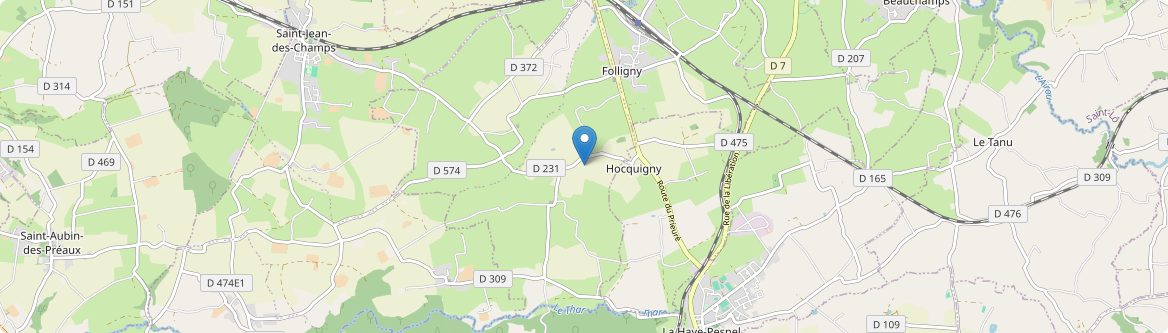 Hocquigny - Carte