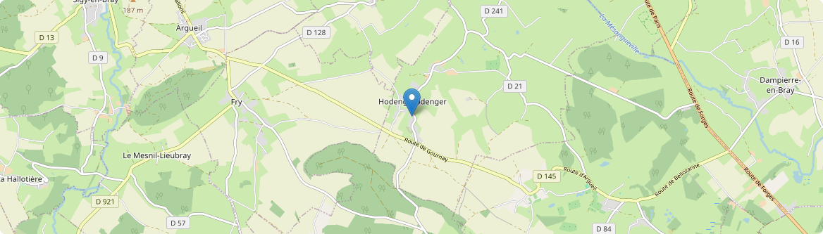Hodeng-Hodenger - Carte