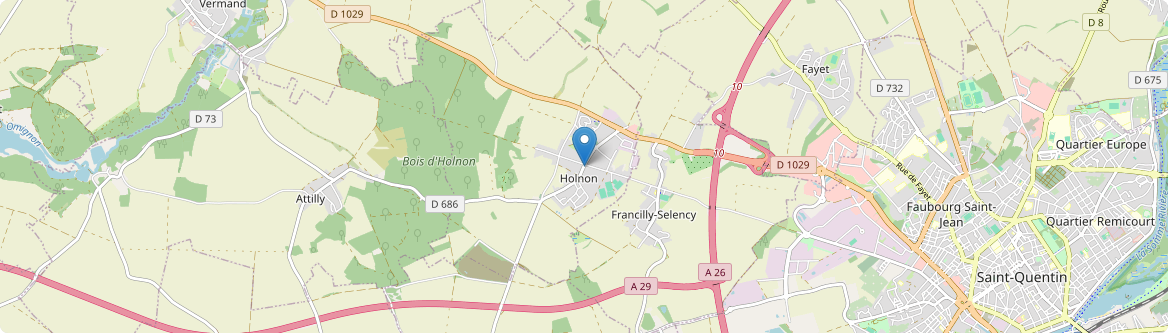 Holnon - Carte