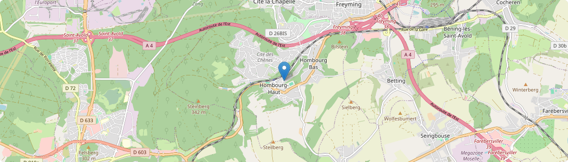 Hombourg-Haut - Carte