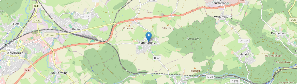 Hommarting - Carte