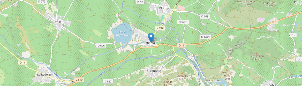 Homps - Carte