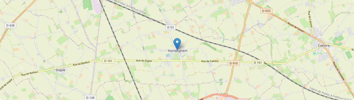 Hondeghem - Carte