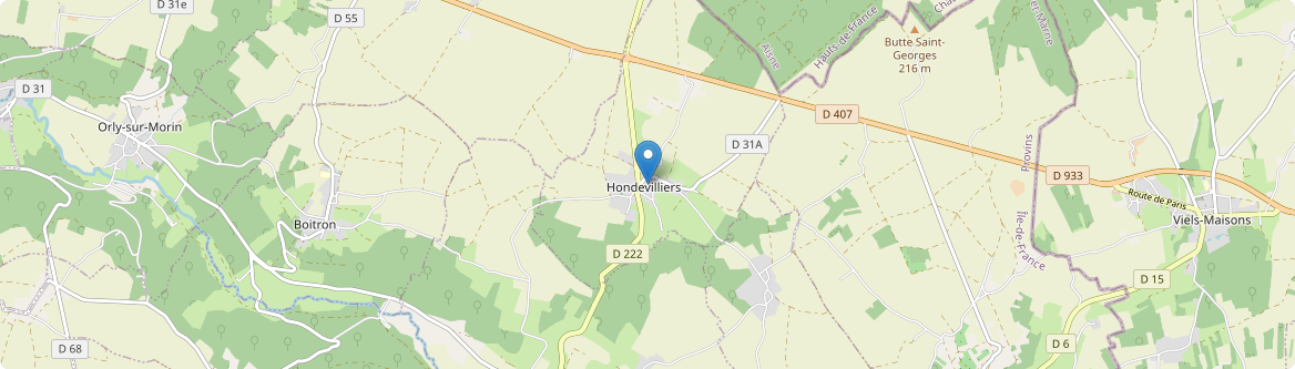 Hondevilliers - Carte