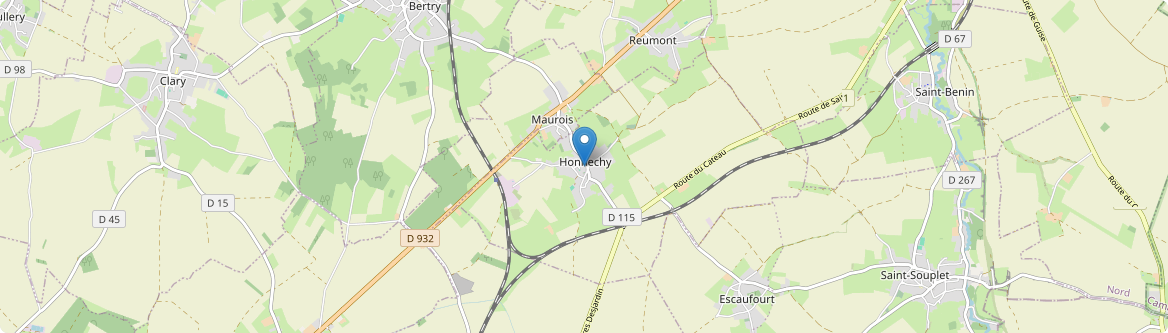 Honnechy - Carte