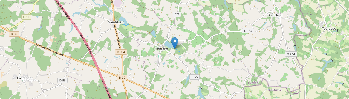 Hontanx - Carte