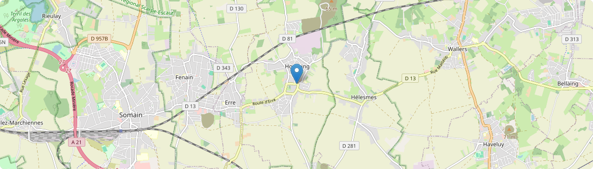 Hornaing - Carte