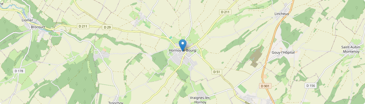 Hornoy-le-Bourg - Carte