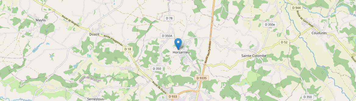Horsarrieu - Carte