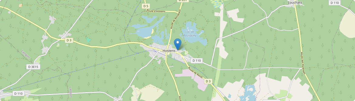 Hostens - Carte