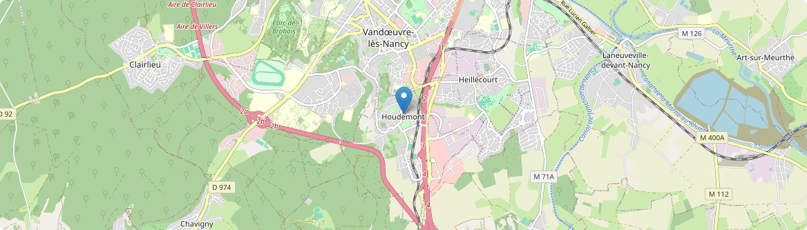 Houdemont - Carte