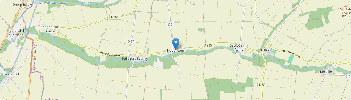 Houdilcourt - Carte