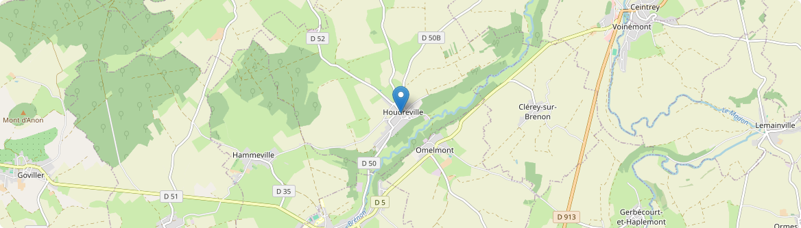 Houdreville - Carte
