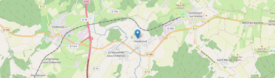 Houécourt - Carte