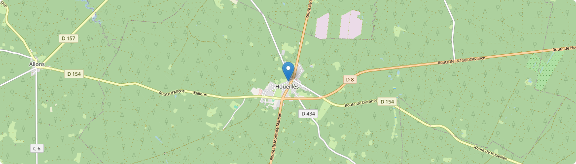 Houeillès - Carte
