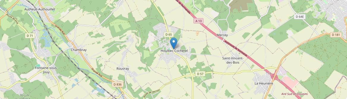 Houlbec-Cocherel - Carte