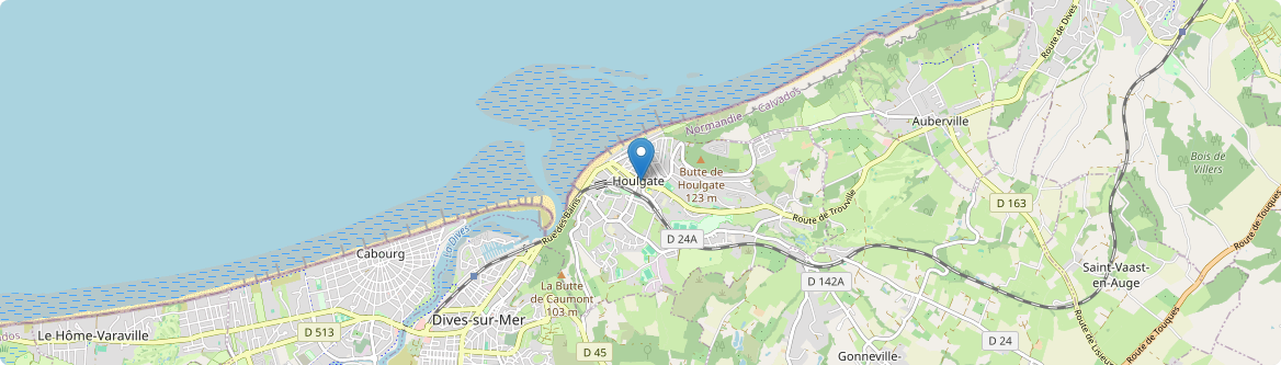 Houlgate - Carte