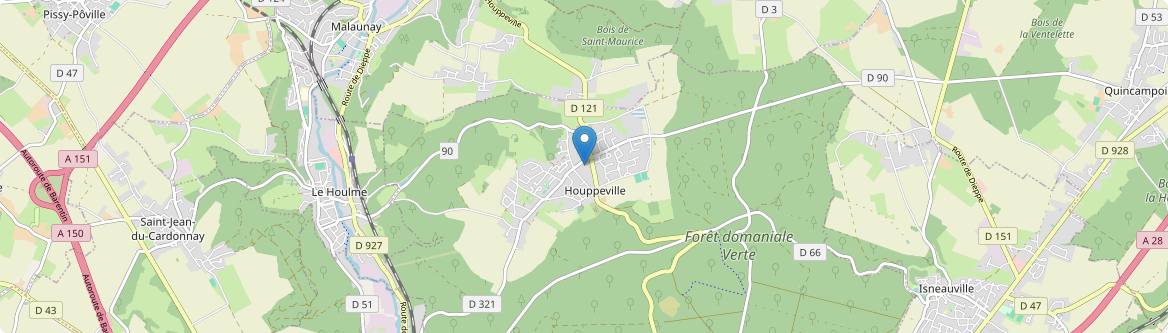 Houppeville - Carte