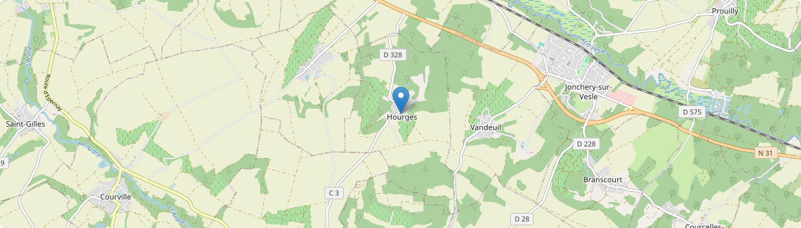 Hourges - Carte
