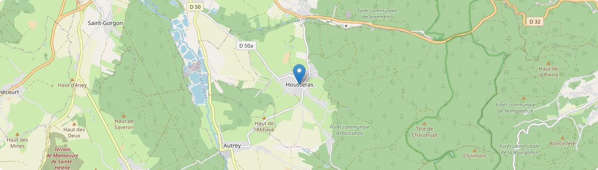 Housseras - Carte