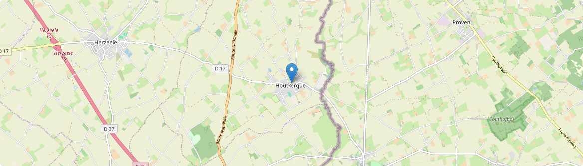 Houtkerque - Carte