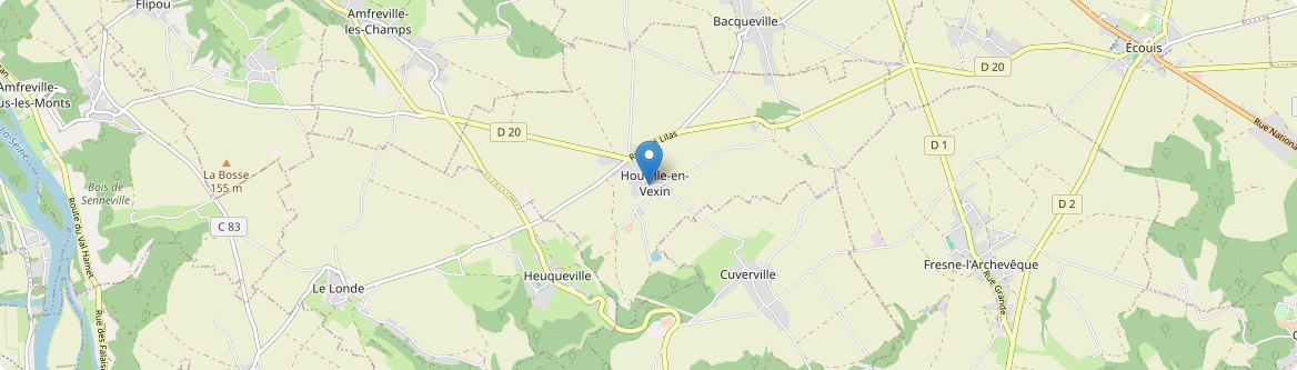 Houville-en-Vexin - Carte