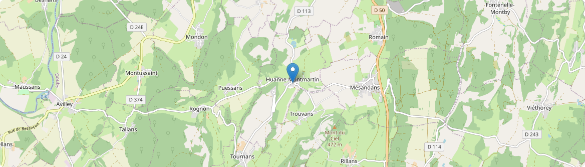 Huanne-Montmartin - Carte