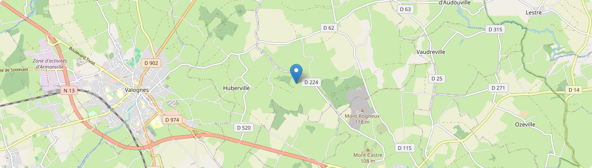 Huberville - Carte