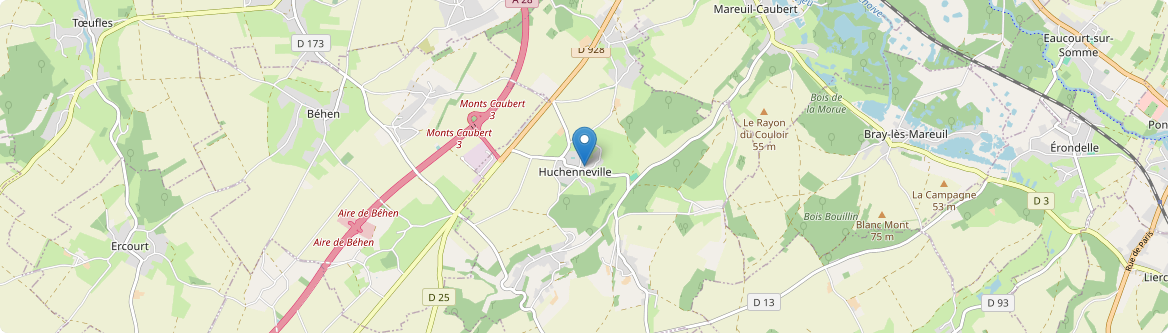 Huchenneville - Carte