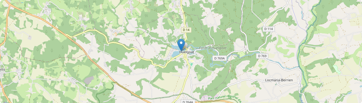 Huelgoat - Carte