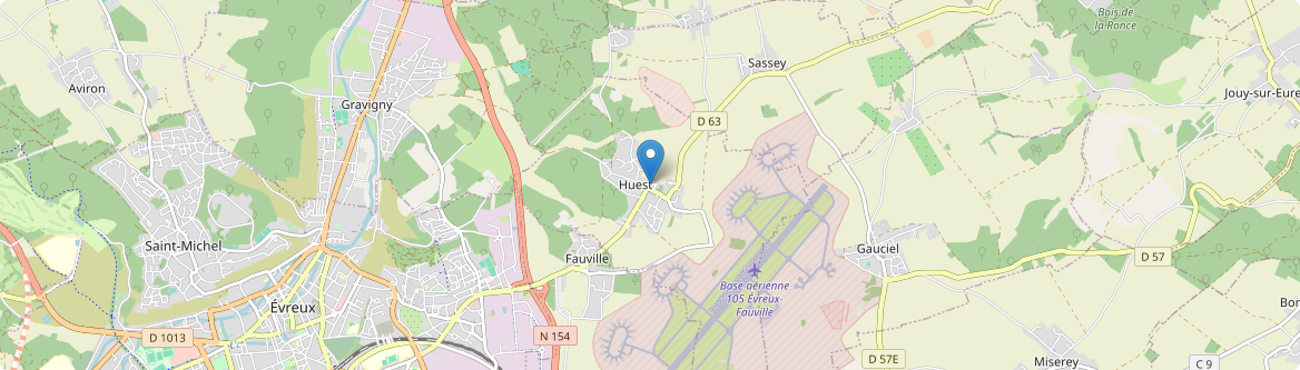 Huest - Carte