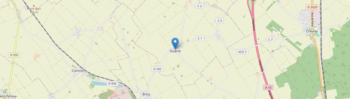 Huêtre - Carte