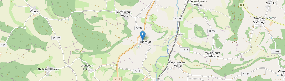 Huilliécourt - Carte