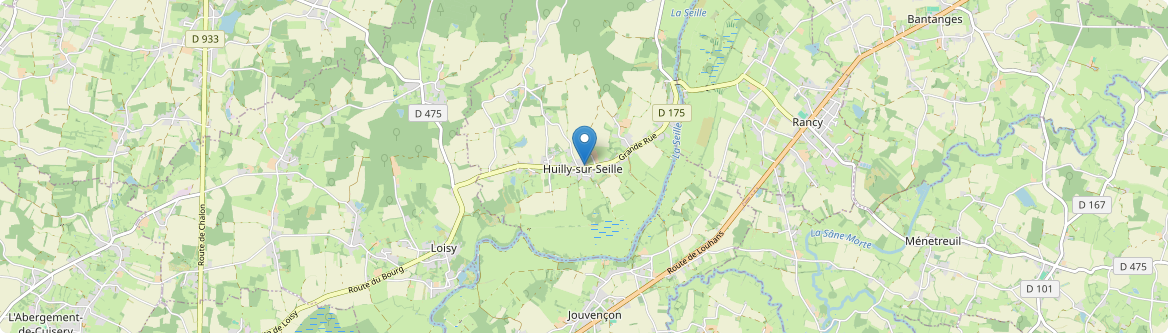 Huilly-sur-Seille - Carte