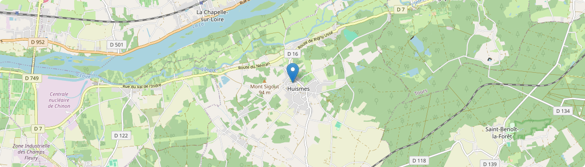 Huismes - Carte