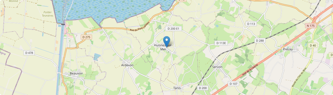 Huisnes-sur-Mer - Carte