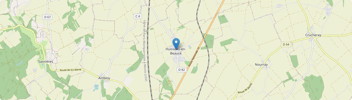 Huisseau-en-Beauce - Carte