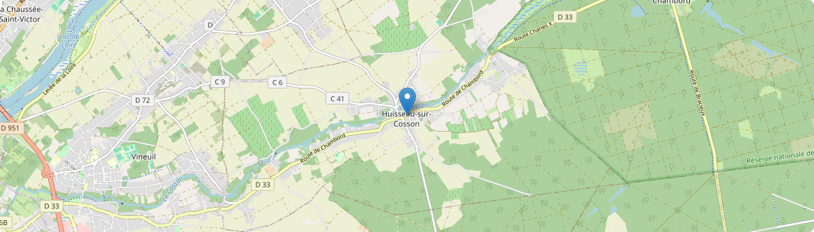 Huisseau-sur-Cosson - Carte