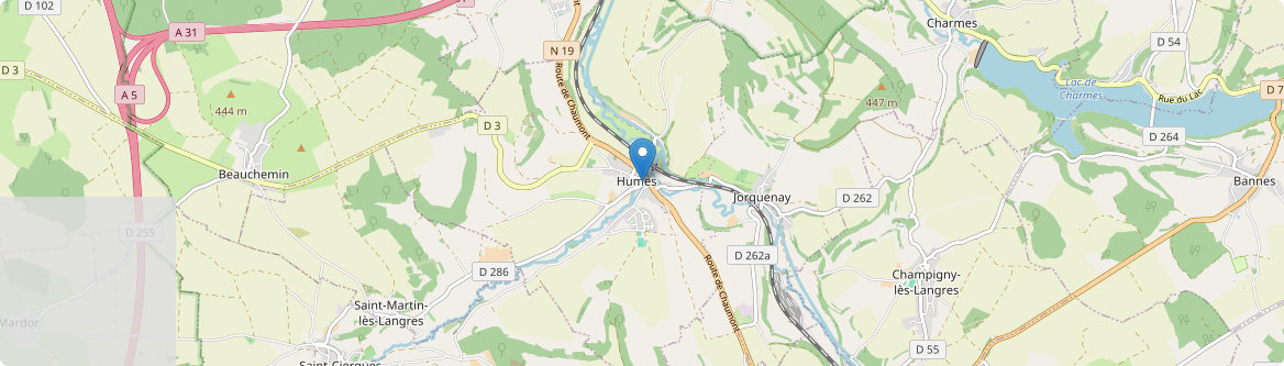 Humes-Jorquenay - Carte