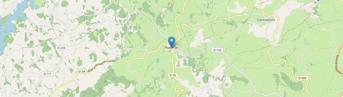 Huparlac - Carte