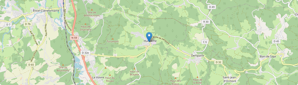 Hurbache - Carte