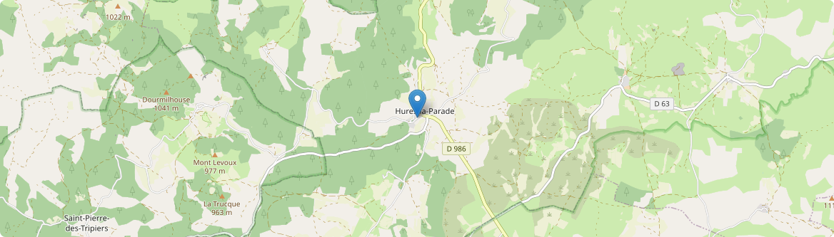 Hures-la-Parade - Carte